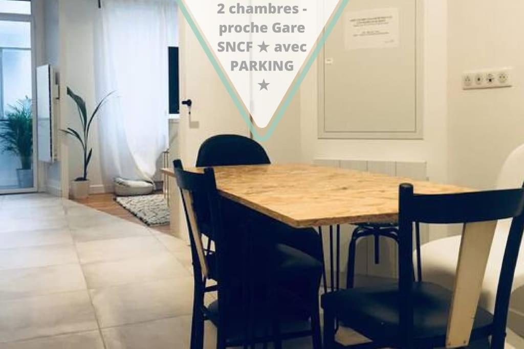 2 Chambres - Proche Gare Sncf Avec Parking Toulouse Ngoại thất bức ảnh