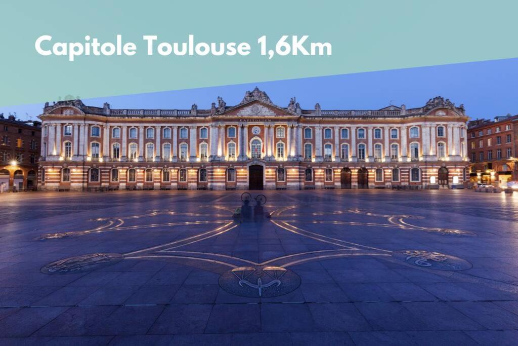2 Chambres - Proche Gare Sncf Avec Parking Toulouse Ngoại thất bức ảnh